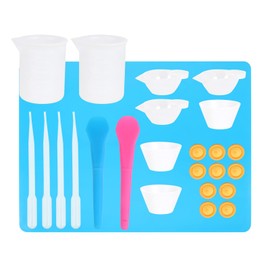 1 Satz Klebewerkzeug Messbecher aus Harz Pigmentmischbecher DIY-Werkzeugsatz zum Mischen von Harz Schmuckset Pigment-Aufbewahrungsbecher Rührbecher Zubehör Kristall Kieselgel