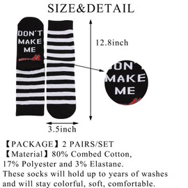 BDPWSS Wizard Oz Gifts Dorothy Ruby Gifts Ruby Red Slippers Gift Don't Make Me Drop a House On You Wizard Oz Fans Socks (CA/US, Alpha, One Size, Regular, Regular, Drop house Sock)