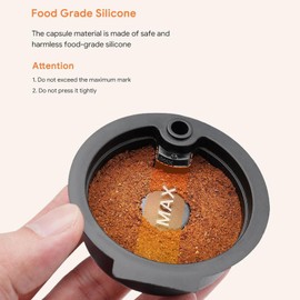 Rueable Coffee Pod 220ML with Silicone Lid Refillable Coffee Pods Compatible with Tass mo Machine (220ML)