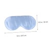 COLLBATH Natural Silk Blindfold Adjustable Sleep Eye Mask Light Blue