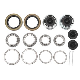 2 Sets Boat Trailer Axle Bearing Kits for 1‑1/16in to 1‑3/8in Trailer Axles 3500lb 84 Spindle, L68149 L44649 Bearing Kits, Trailer Axle Wheel Hub Bearings Kit, Easy Installation