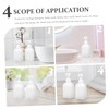 FELTECHELECTR 2pcs Lotion Dispenser Refillable Squeeze Soap Bottles for Shower