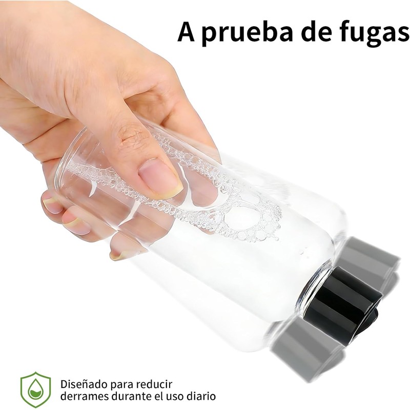 Janety 6 Piezas Botellas de Viaje Reutilizables 100 ml, Set