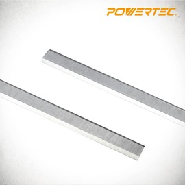 POWERTEC 12818V 12-1/2" HSS Planer Blades Replacement for Craftsman 23378 233780 23315, Jet 708522 708813 JWP-12-4P JWP-12DX, Rockwell RK9018, Wilton 34463 99178 - Set of 2