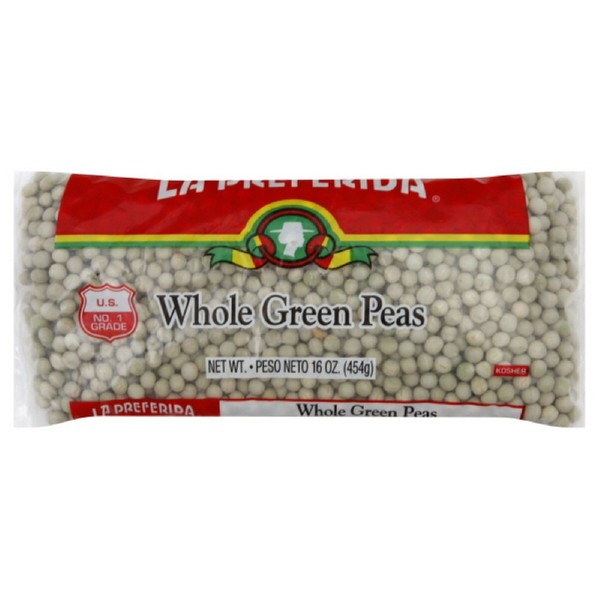 La Preferida Green Peas Whole, 16-ounces (Pack of24)