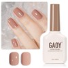 GAOY- Esmalte de uñas en gel marrón nude, 16 ml,
