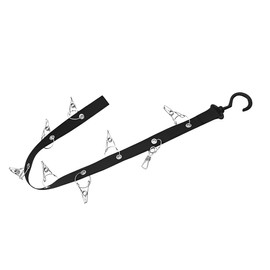 WeddHuis 1 x Cap Holder Practical Cap Holder Wall Cap Holder with 16 Clips Cap Organiser Hanging Cap Storage Cap Holder for Beret Hat Baseball Cap Sun Hat