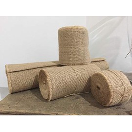 Neofleur 5 metre roll (16 FEET) of Luxury Natural Hessian Burlap Jute Fabric Ribbon