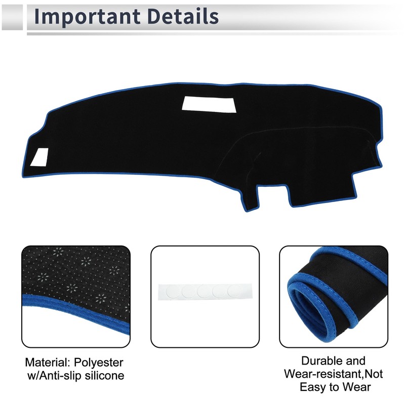 RATCHROLL Interior Dashboard Cover for Ford for Ranger 1989-1994 Non-Slip