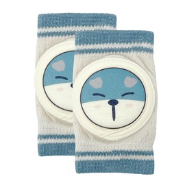 allydrew Protective Baby Knee Pads for Crawling, Blue Dog