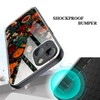 Tabavsit Case Compatible with iPhone13, Flower Floral Pattern. Glass Shell