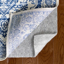 RUGPADUSA 100% Felt 10x14 Rug Pad for Hardwood Floors, 1/2 Inch Thick Cushioning - Prolong The Life of Your Rugs and Flooring, Safe for All Floors and Finishes