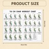 Tai Chi Chair Exercise Chart, Gentle Seated Exercises for Seniors