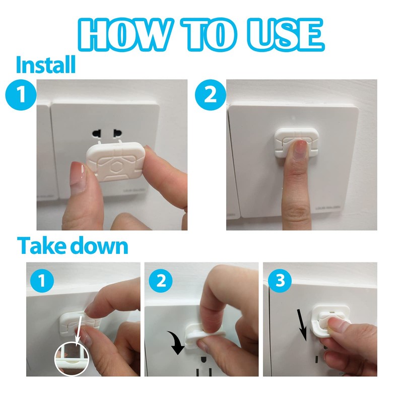 60pcs Outlet Covers Baby Proofing,Electrical Plug Covers for Protector Child