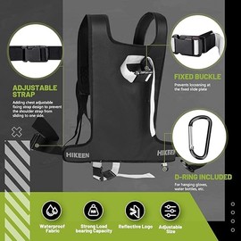 BOOSTEADY Ski Backpack Carrier Strap Harness with Pole&Boot Carry Ski Backpack Sling