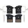 2 Pairs Hydraulic Disc Brake Pads with Cooling Rib, Ceramic