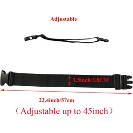 2 piezas de correas para equipaje de viaje para maletas, dos correas ajustables para equipaje de viaje con hebilla para conectar bolsas - Conecta tus 3 maletas