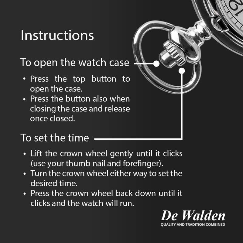 Men's 80th Birthday Pocket Watch Gift Eightieth 80 Dad Grandad