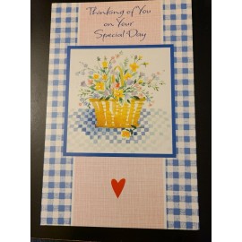 Carlton Cards Tender Thoughts Special Day Spring Birthday Greeting Card -New & Made in USA