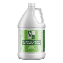 Active Element Drain and Grease Trap Maintainer- 4 Gallon (Contains 512 Treatments) - Biological Formula - Breaks Down Fats Oils and Grease - Grease Traps, Drain, Septic Systems, Sewers- Deodorizer