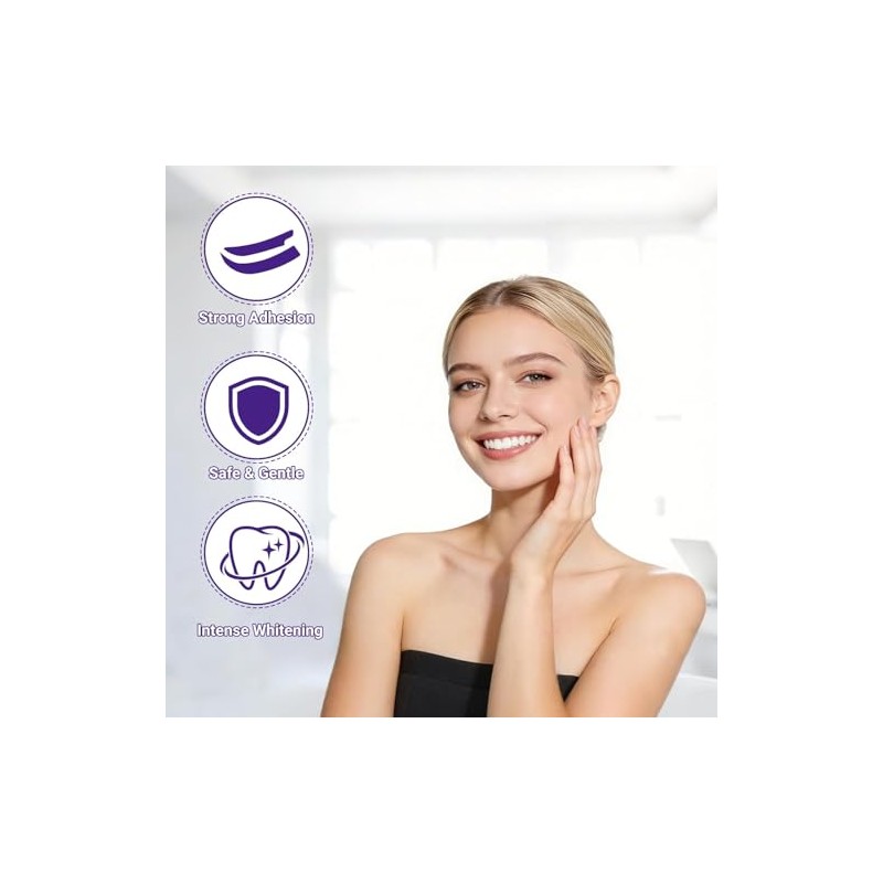Purple Tiras Blanqueadoras Dientes White White-Strips Blanqueador de Dientes Blanqueamiento