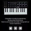 M-Vave Controlador De Teclado Midi M-vave Smk-25 Portátil Color Negro
