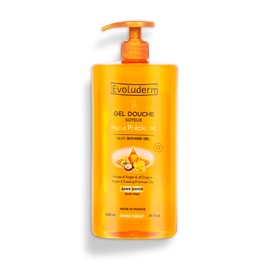 Evoluderm - Silky Shower Gel with Precious Oil - 1000 ml - Made in France