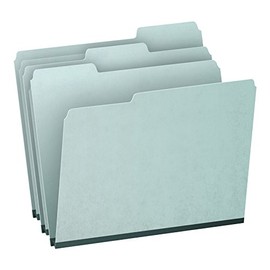 Pendaflex 1" Expansion Pressboard File Folders with 1/3 Cut Tab, Letter, Blue, 25/Box (9200T 1/3)