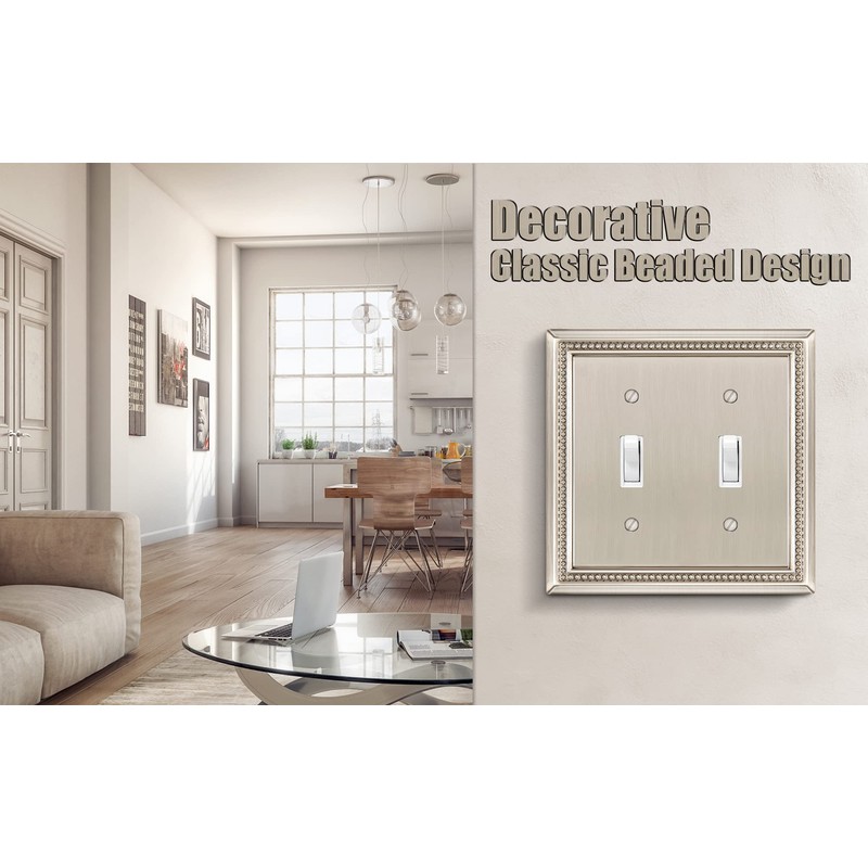 Henne Bery Sunken Pearls Heavy Duty Decorative Wall Plate Switch