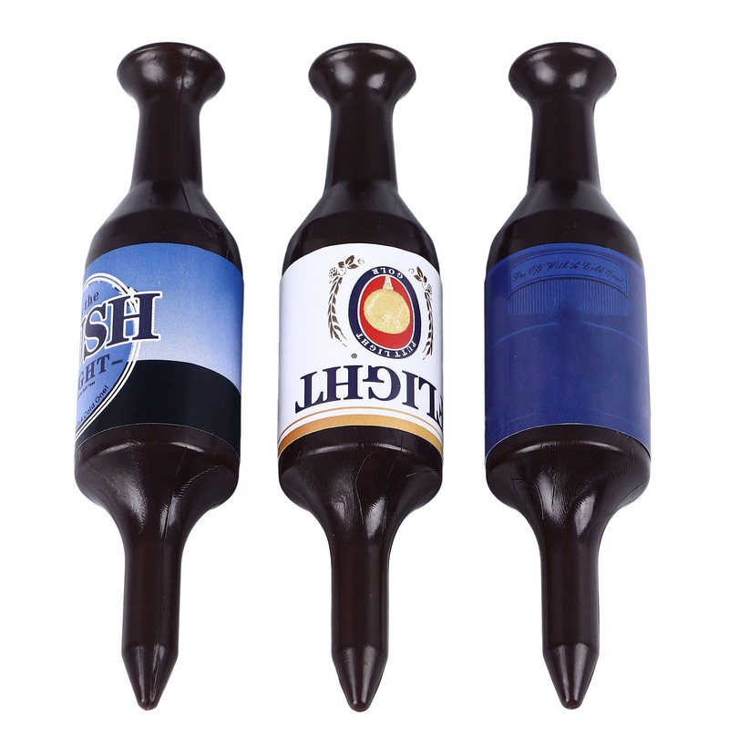 6PCS Mini Beer Bottle Golf Tees Plastic Funny Golfing Tees