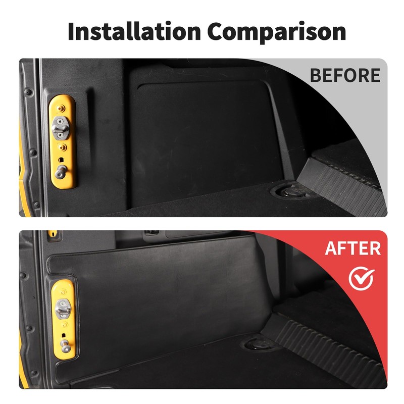 JWWY Tailgate Side Guard Rear Door Pads Trunk Side Protector