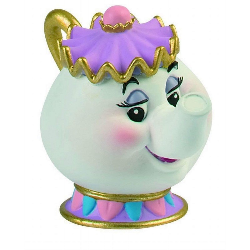 Bullyland Beauty and the Beast Belle Cogsworth Mrs Potts Playset