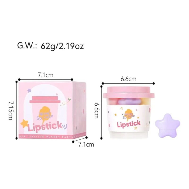 D Mini Set De Lápiz Labial Hidratante Efectivo De 6