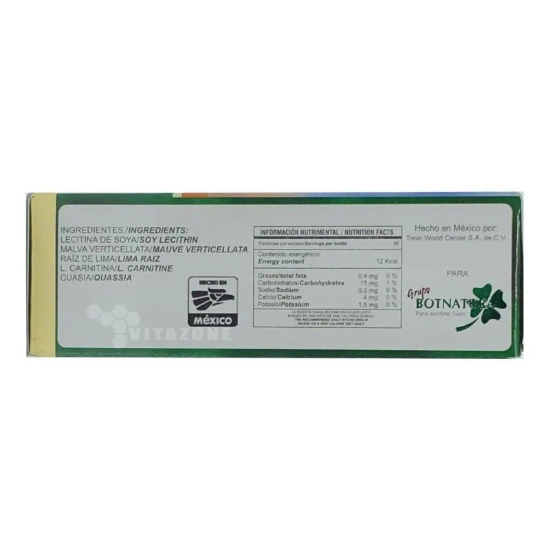 Suplemento Cápsulas Botnatura Termog Nico Lirol Little Caja 100g