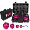 4-Piece Plastic Pipe Reamer Tool Kit for PVC, CPVC, and