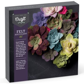 Craft Crush — Felt Succulents Craft Kit — Display Kit — Fun & Easy — Ages 13+