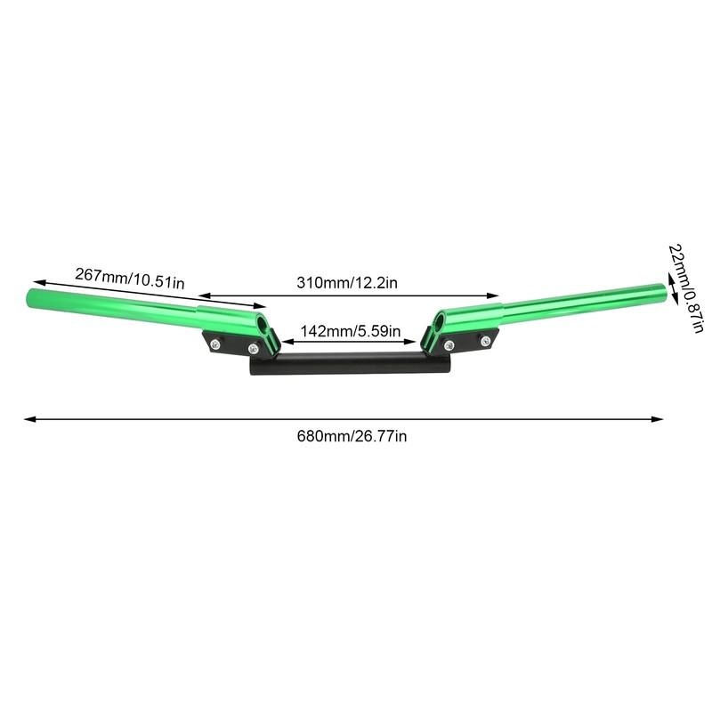 Motorcycle Handlebar 22mm Universal Adjustable Handle Bar for Sports Car