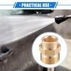 VekAuto M14x1.5 to 15mm M22x1.5 Female to Male Adapter Brass