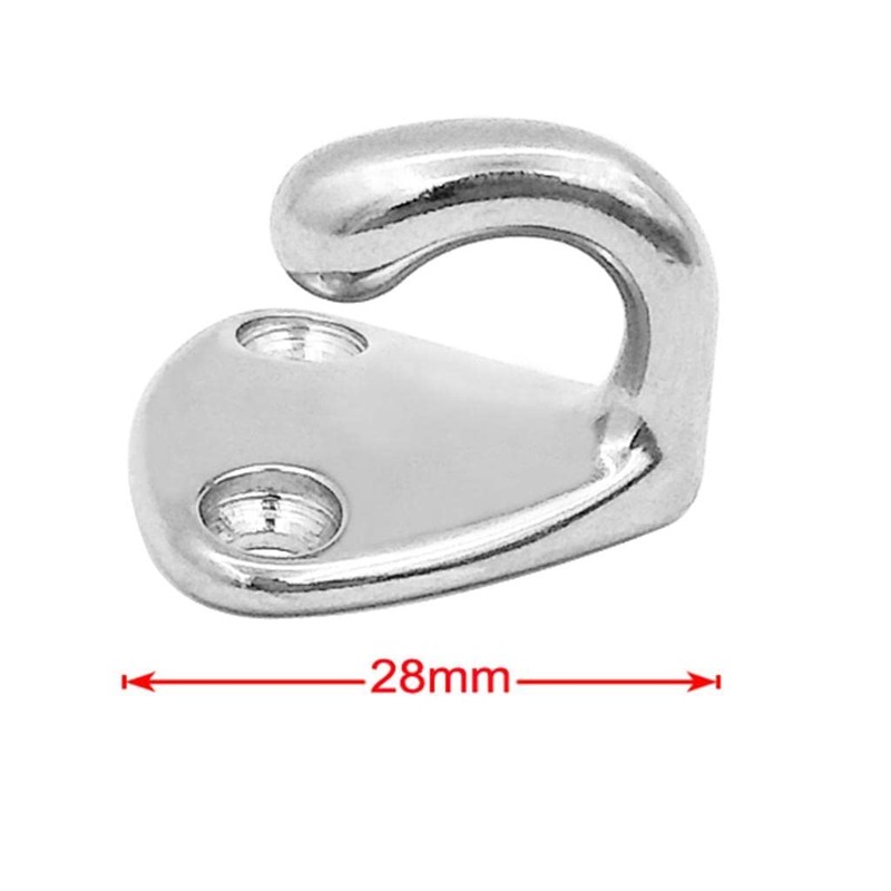 zalati Hooks Wall Mounted 316 Stainless Steel Holder Marine Grade