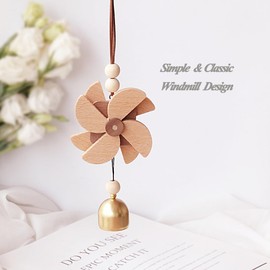 Windmill Good Luck Hanging Bell Fenshui Bell Door Opening Hanging Bell Housewarming Car Hanging Ornament Window Wall Decoration Bell Wind Chime Hanging Decoration