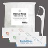 Experience Special Living Max Level Individually Color-Packaged Disposable Floss 600 Pieces Large Capacity Interdental Care / 리빙만렙 개별 컬러포장 일회용 치실 600개 대용량 치간 치아 관리