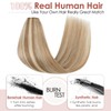 Benehair Clip in Hair Extensions V-Shaped Straight Human Hair Extensions