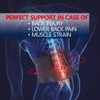 Back Support Belt Back Strap with Stabilising Rods for Pain