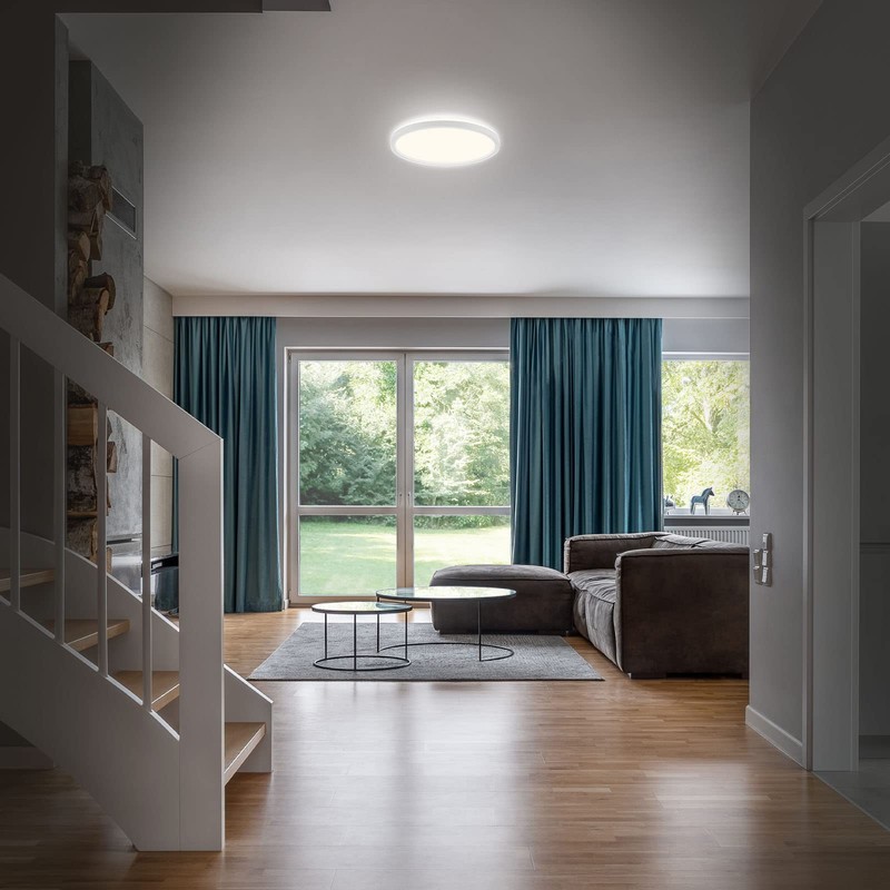 BRILONER Leuchten LED Bathroom Ceiling Light with Backlight, IP44 LED