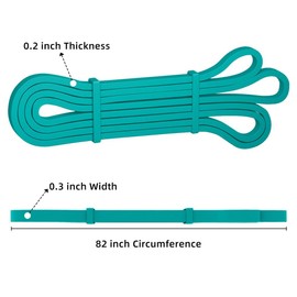 Resistance Bands, Pull Up Bands, Pull Up Assist Band Exercise Resistance Bands for Men & Women Working Out, Body Stretching, Physical Therapy, Muscle Training - Cyan
