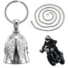 Montrestar Guardian Bell Motorcycle Lucky Charm with Keyring for Motorcycle