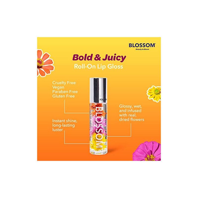 Blossom Roll On Lip Gloss - Mango