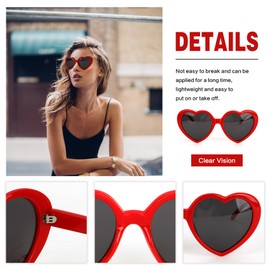 Red Heart Sunglasses Black Heart Sunglasses White Heart Sunglasses Red Glasses Red Sunglasses for Women Red Heart Glasses Lunette Coeur Red Sunglasses for Men Heart Shaped Glasses Red Glasses Women