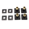 Showerhead Body Spray, HOMEDEC 2inch Brass Square Massage Shower Jet