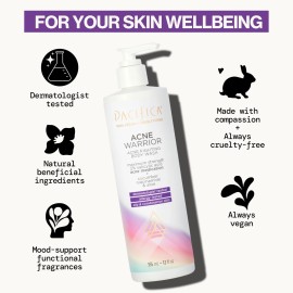 Pacifica Acne Fighting Body Wash with Salicylic Acid Cucumber Niacinamide 12 Fl Oz